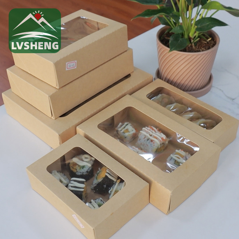 Νέα προϊόντα από το Xiamen Lvsheng Factory -Sushi Togo Box με καθαρό παράθυρο